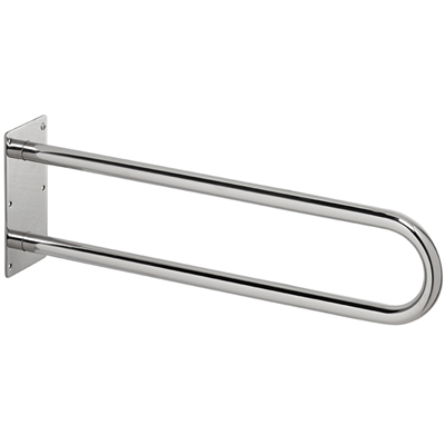 Barre de relèvement double Rossignol Biska pour sanitaires - inox 304 chromé - longueur 60 cm - 150 kg max