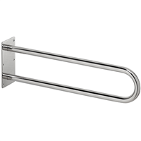Barre de relèvement double Rossignol Biska pour sanitaires - inox 304 chromé - longueur 60 cm - 150 kg max