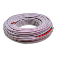 Tube PER-A - Pré-gainé Ø20/25 mm - Couronne 50m - Rouge - NF