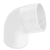 COUDE MXF 67° 30' DIAM.80 3.2MM BLANC
