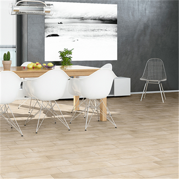 Plinthe de carrelage de sol intérieur effet bois Shabby Wood - grès cérame émaillé Tortora - 60 CM x 7,5 CM