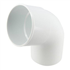 Coude Nicoll pour tube de descente cylindrique Ø 80 mm - Angle 67°30 - Mâle/Femelle - Techtan - Blanc