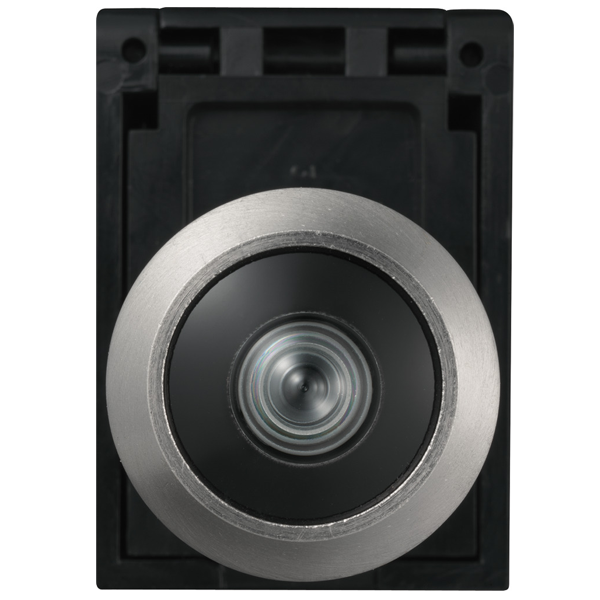 Judas optique Abus 2300 avec capot cache lumière pour porte de 35 à 53 mm - Ø 14 mm - vue à 180° - brun