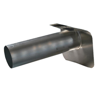 Évacuation des eaux pluviales droite en Alu pour toiture terrasse - Knipping - Diam. 150,0 MM - Long. 500,0 MM