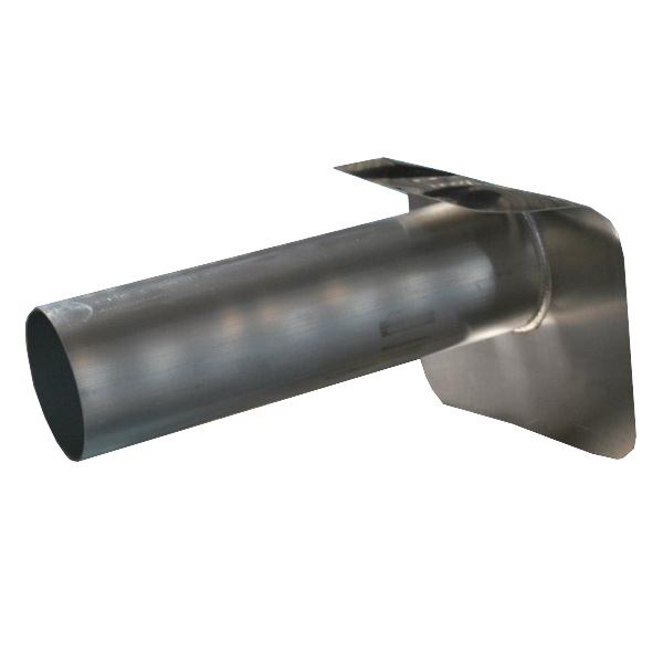 Évacuation des eaux pluviales droite en Alu pour toiture terrasse - Knipping - Diam. 150,0 MM - Long. 500,0 MM