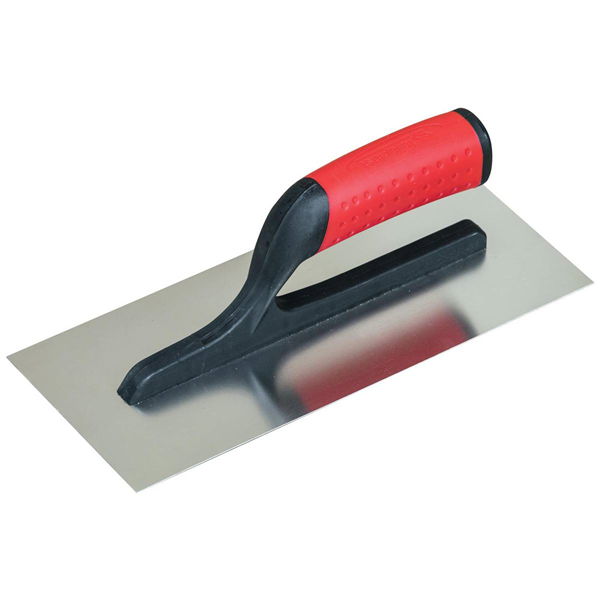 Platoir inox lisse Taliaplast monture polyamide renforcée de fibre de verre 28 x 12 cm