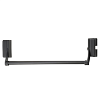 Serrure antipanique 1 point latéral Thirard D-CROSS - CE et coupe feu - réversible - noire - porte 1150 mm max