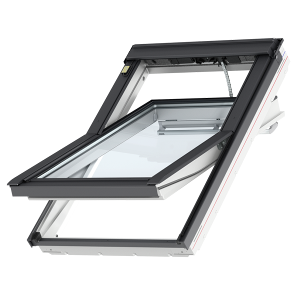 Fenêtre de toit motorisée à rotation Velux GGU Confort - Finition EverFinish - 78,0 cm x 98,0 cm