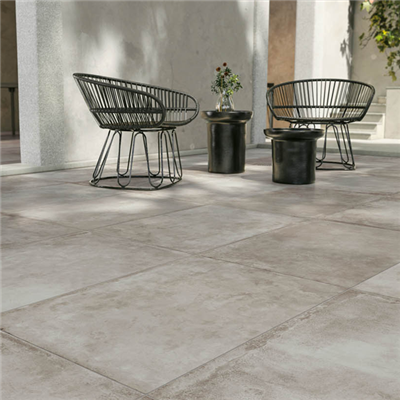 Carrelage intérieur effet pierre en grès cérame - Château - 80,0 CM x 80,0 CM - ép. 9,00 MM - Gris