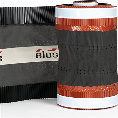 Closoir souple ventilé en polypropylène Elos pour faîtage et arêtier - coloris Noir - 300 MM x 5,00 M