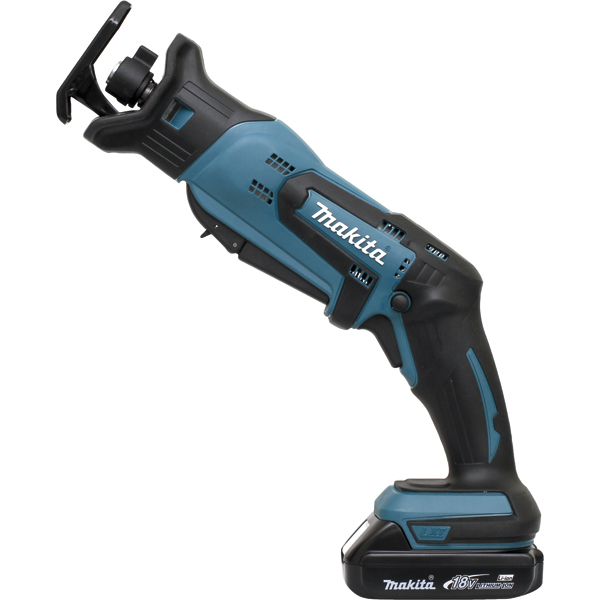 Scie récipro Makita DJR183RYJ 18 V Li-Ion 1,5 Ah en coffret avec chargeur et batteries
