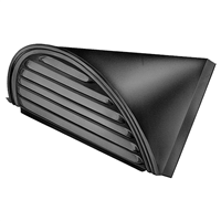 Chatière demi-ronde traditionnelle pour couverture en zinc VMZINC PCH4R - aspect Anthra-Zinc