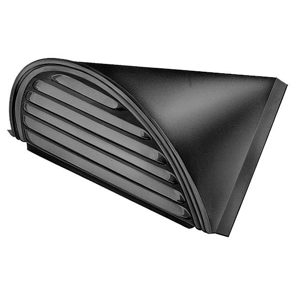 Chatière demi-ronde traditionnelle pour couverture en zinc VMZINC PCH4R - aspect Anthra-Zinc