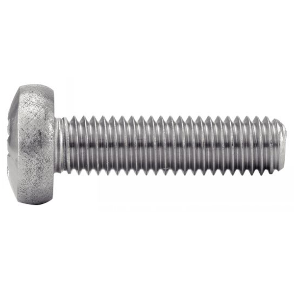Vis à métaux à tête cylindrique bombée Inox A2 DIN 7985A ISO 7045 M6x30 - boîte de 200