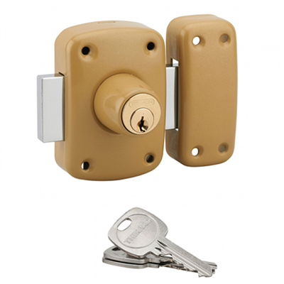 Verrou pour porte d'entrée vitrée Corvette Thirard cylindre double 45 mm - livré avec 3 clés