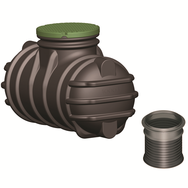 CUVE DIAMANT PIETON 1000L+COUVERCL
