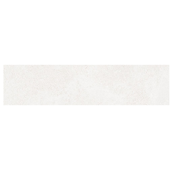 Plinthe de carrelage intérieur effet béton en grès cérame émaillé - Betonico - 45,0 CM x 8,5 CM - Blanc gris