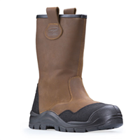 BOTTES PYROPE CUIR MARRON S3 T44
