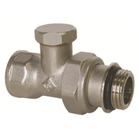 Té de réglage nickelé à visser femelle 1/2 auto-étanche