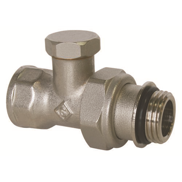 Té de réglage nickelé à visser femelle 1/2 auto-étanche