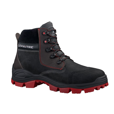Chaussure de sécurité haute Lemaitre Varadero cramponnée semelle rouge S3 – Taille 42