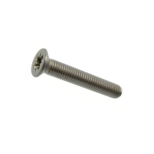 Vis à métaux à tête fraisée Acton Pozidrive en inox A2 Din 965 M6 x 40 mm - boîte de 200