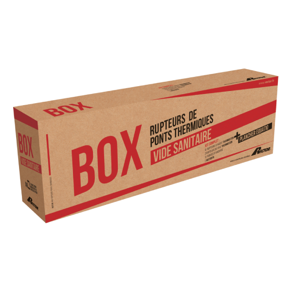 Box Equatio VS Rector - Ventilation et rupteurs de ponts thermiques intégrés pour l'isolation du vide sanitaire