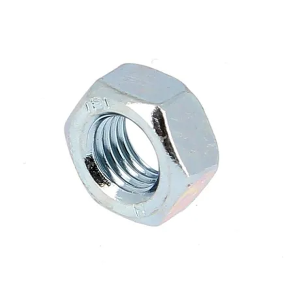 Écrou hexagonal avec filetage - Diamètre 6 mm - Acier électrozingué - Boîte de 200