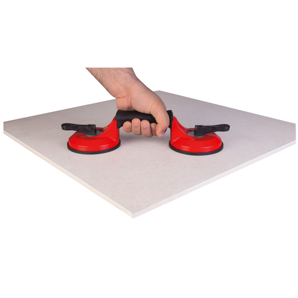 Ventouse double pour surfaces lisses - 66900 Rubi - Capacité de portée 55 kg