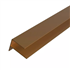 Profil de finition forme F pour angle de bardage Weo - Aluminium - 65 x 80 mm - Longueur 3,00 M - Coloris Teak