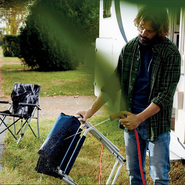 Tuyau d'arrosage extensible avec accessoires - Fitt Yoyo Go - 20 mètres - Rouge