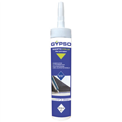 Mastic colle pour étanchéité à l'air des pare-vapeurs Gypso - cartouche de 310