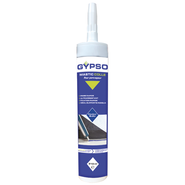 Mastic colle pour étanchéité à l'air des pare-vapeurs Gypso - cartouche de 310