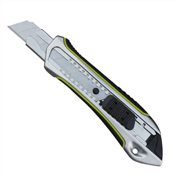 Cutter de sécurité rétractable Edia 18 mm en aluminium