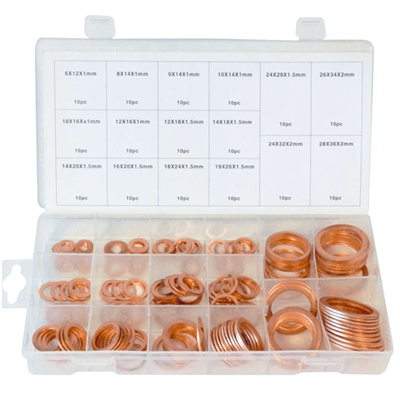 Rondelles en cuivre Equinoxe assortiment de 160 pièces