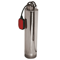 Pompe immergée multicellulaire avec flotteur pour eaux claires et eaux pluviales - Saniwell 5-60 A - 230V - HMT max 57 m - Débit max 5,7 m³/h