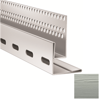 Profil de linteau et de départ pour bardage Hardie VL Plank en pose verticale - alu Brume du matin - longueur 3,00 M