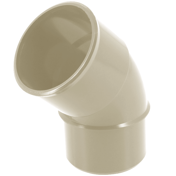 Coude mâle-femelle à 45° Nicoll CJ4GT pour tube de descente de gouttière de 50 mm - Techtan Sable