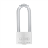 Cadenas en aluminium Abus 64 Titalium à haute anse de 80 mm avec 2 clés - 50 x 128,5 mm