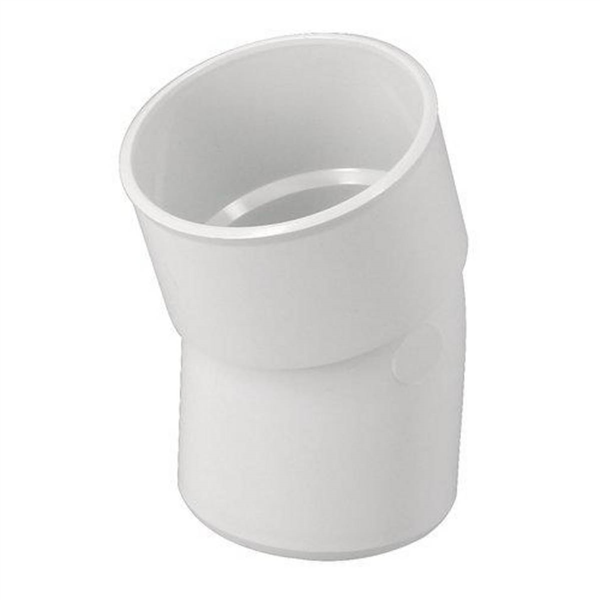 Coude mâle/femelle Nicoll pour tube de descente - Diamètre 80 mm - Degré angle 20° - Techtan - Blanc
