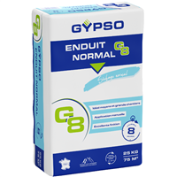 Enduit en poudre à prise normale Gypso G8 pour joint de plaque de plâtre et doublage - séchage 8h - sac de 25 kg