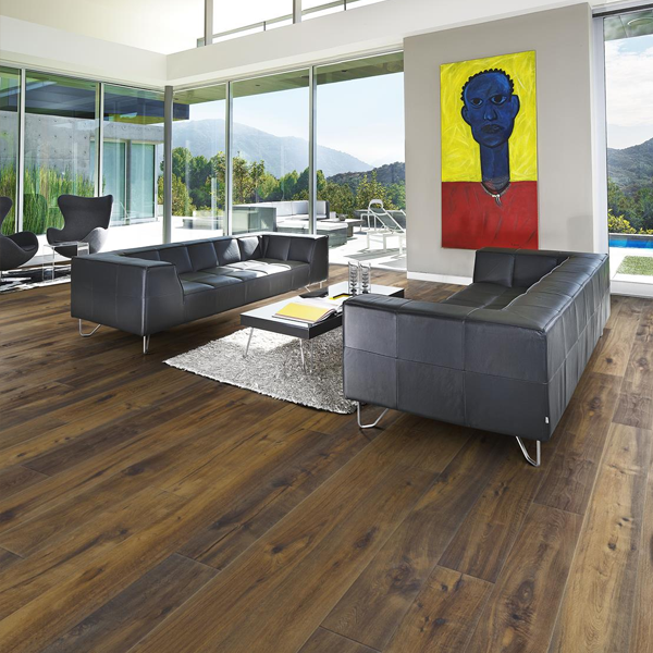 Parquet contrecollé à 3 plis Artisan Chêne Earth raboté à la main - 1900,0 MM x 190 MM - ép. 15,00 MM