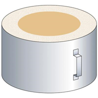 Coquille isolante p/conduits isolés