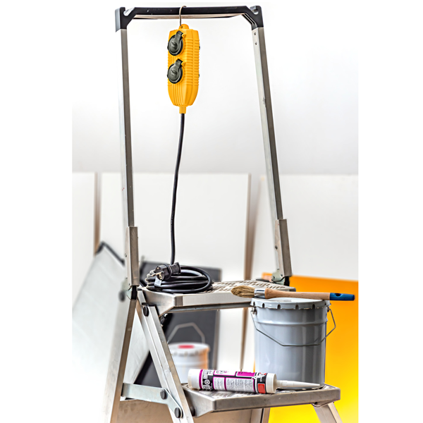 Rallonge électrique Brennestuhl câble de 5,0 M H07RN-F 3G1,5 avec Powerblock 4 prises à clapet IP44