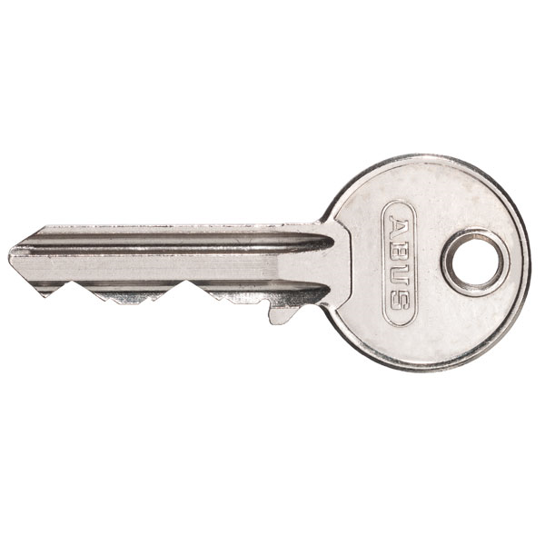 Verrou de porte à bouton avec cylindre européen 40 mm - BASIK Abus Bronze - avec visserie, 3 clés et collerette de finition