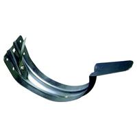 Crochet bandeau Vadot gouttière demi-ronde - Dos nervuré - Développé 25 cm - Boudin 14 mm