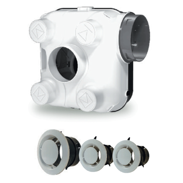 Ensemble VMC simple flux autoréglable City'air Hygrocomut Autogyre