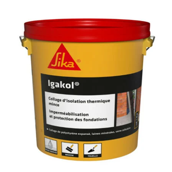 Colle pour isolant thermique - Sika Igakol - seau de 5 KG