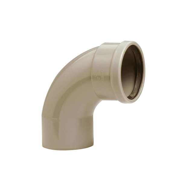 Coude PVC assainissement SDR 41 Mâle-Femelle 87°30 ⌀ 125,0 mm