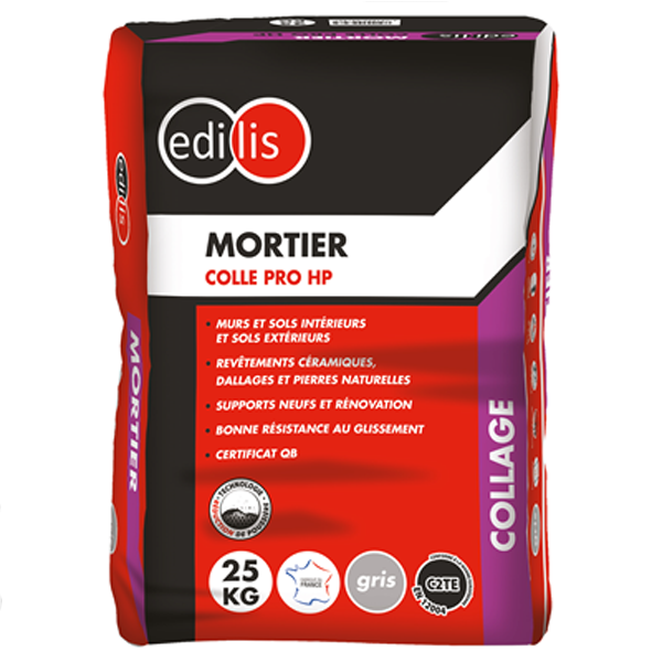 Mortier colle Professionnel HP Edilis gris sac de 25 kg